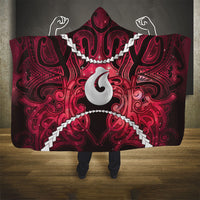 Maori Matariki Hei Matau Whero Hooded Blanket Maori Kowhaiwhai Pattern Galaxy LT01 - Polynesian Pride