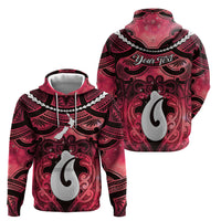 Personalised Maori Matariki Hei Matau Whero Hoodie Maori Kowhaiwhai Pattern Galaxy LT01 - Polynesian Pride