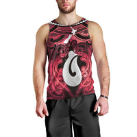 Personalised Maori Matariki Hei Matau Whero Men Tank Top Maori Kowhaiwhai Pattern Galaxy LT01 - Polynesian Pride