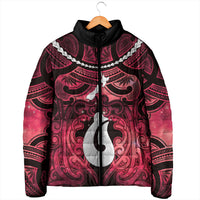 Personalised Maori Matariki Hei Matau Whero Padded Jacket Maori Kowhaiwhai Pattern Galaxy LT01 - Polynesian Pride