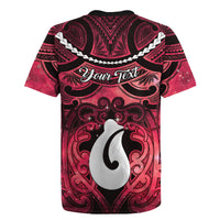 Personalised Maori Matariki Hei Matau Whero Rugby Jersey Maori Kowhaiwhai Pattern Galaxy LT01 - Polynesian Pride