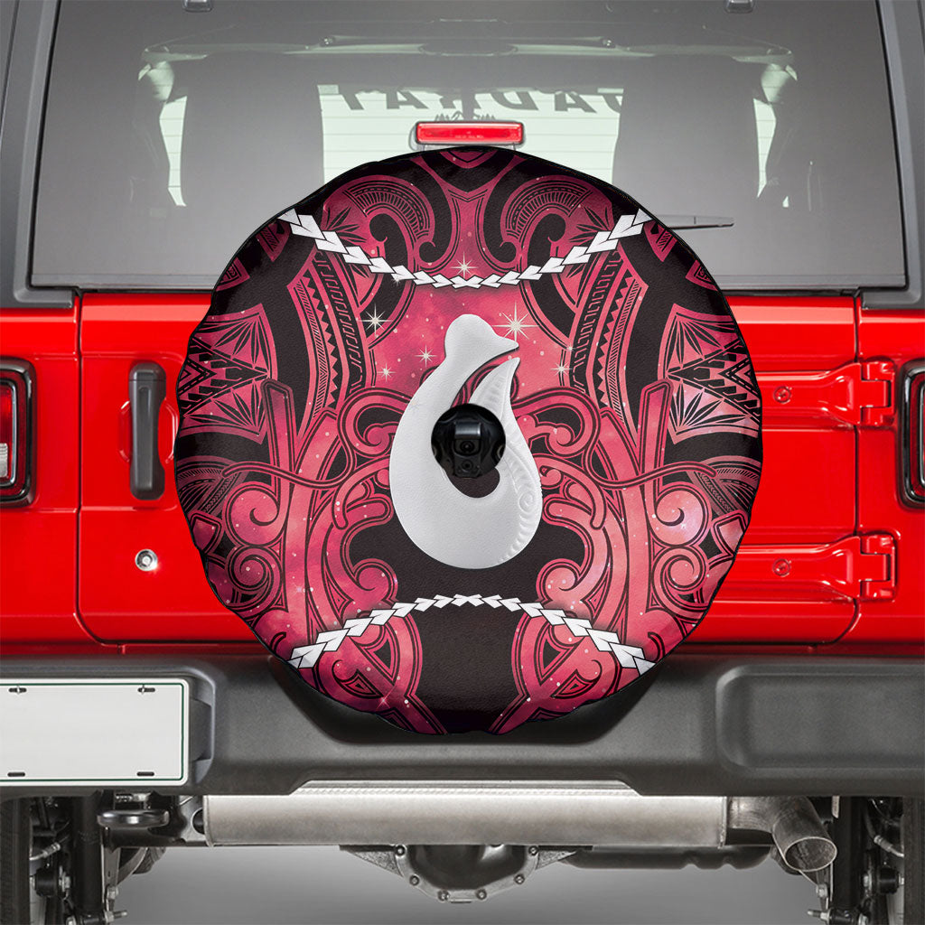 Maori Matariki Hei Matau Whero Spare Tire Cover Maori Kowhaiwhai Pattern Galaxy LT01 - Polynesian Pride