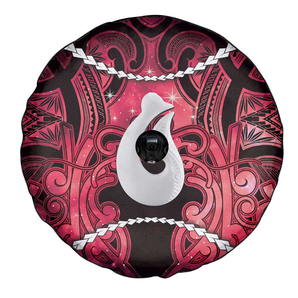 Maori Matariki Hei Matau Whero Spare Tire Cover Maori Kowhaiwhai Pattern Galaxy LT01 - Polynesian Pride