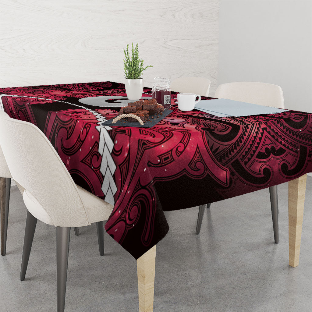 Maori Matariki Hei Matau Whero Tablecloth Maori Kowhaiwhai Pattern Galaxy LT01 - Polynesian Pride
