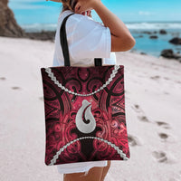 Maori Matariki Hei Matau Whero Tote Bag Maori Kowhaiwhai Pattern Galaxy LT01 - Polynesian Pride