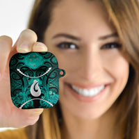 Maori Matariki Hei Matau Turquoise AirPods Case Maori Kowhaiwhai Pattern Galaxy