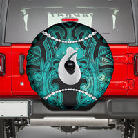 Maori Matariki Hei Matau Turquoise Spare Tire Cover Maori Kowhaiwhai Pattern Galaxy LT01 - Polynesian Pride