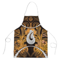 Maori Matariki Hei Matau Kowhai Apron Maori Kowhaiwhai Pattern Galaxy LT01 Yellow - Polynesian Pride