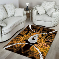 Maori Matariki Hei Matau Kowhai Area Rug Maori Kowhaiwhai Pattern Galaxy LT01 - Polynesian Pride
