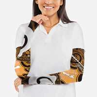 Personalised Maori Matariki Hei Matau Kowhai Arm Sleeves Maori Kowhaiwhai Pattern Galaxy LT01 - Polynesian Pride