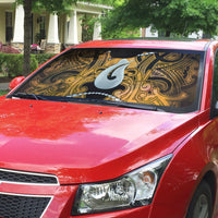Maori Matariki Hei Matau Kowhai Auto Sun Shade Maori Kowhaiwhai Pattern Galaxy LT01 - Polynesian Pride
