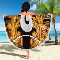 Maori Matariki Hei Matau Kowhai Beach Blanket Maori Kowhaiwhai Pattern Galaxy