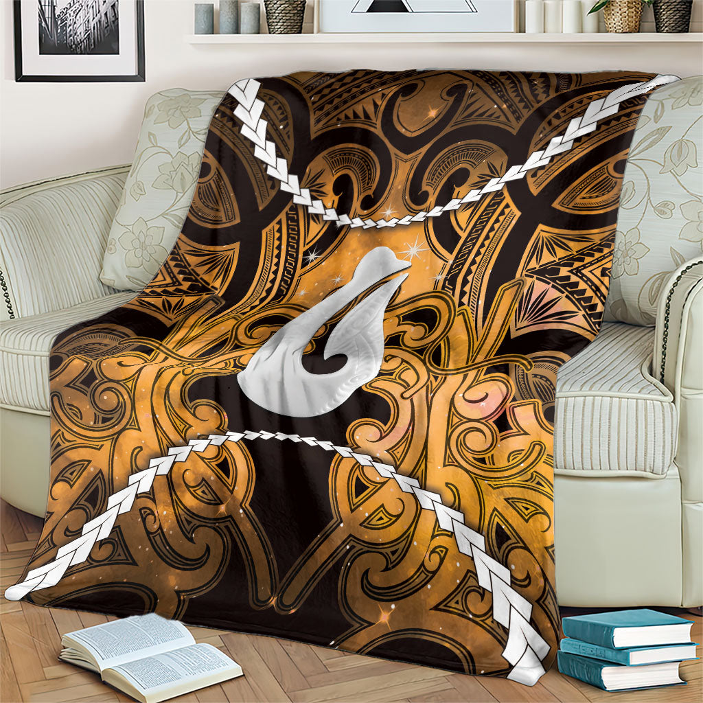 Maori Matariki Hei Matau Kowhai Blanket Maori Kowhaiwhai Pattern Galaxy LT01 - Polynesian Pride