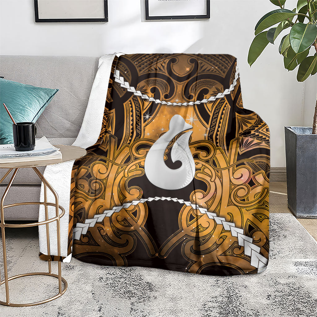 Maori Matariki Hei Matau Kowhai Blanket Maori Kowhaiwhai Pattern Galaxy LT01 - Polynesian Pride