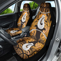 Maori Matariki Hei Matau Kowhai Car Seat Cover Maori Kowhaiwhai Pattern Galaxy LT01 - Polynesian Pride
