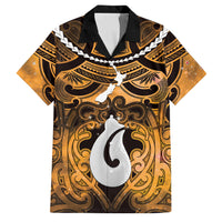 Personalised Maori Matariki Hei Matau Kowhai Family Matching Mermaid Dress and Hawaiian Shirt Maori Kowhaiwhai Pattern Galaxy