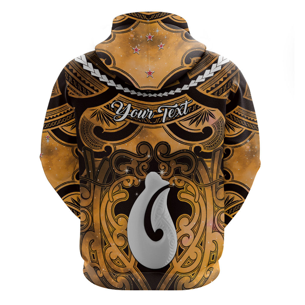 Personalised Maori Matariki Hei Matau Kowhai Hoodie Maori Kowhaiwhai Pattern Galaxy LT01 - Polynesian Pride