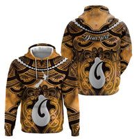 Personalised Maori Matariki Hei Matau Kowhai Hoodie Maori Kowhaiwhai Pattern Galaxy LT01 - Polynesian Pride