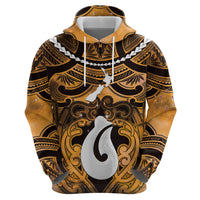 Personalised Maori Matariki Hei Matau Kowhai Hoodie Maori Kowhaiwhai Pattern Galaxy LT01 - Polynesian Pride