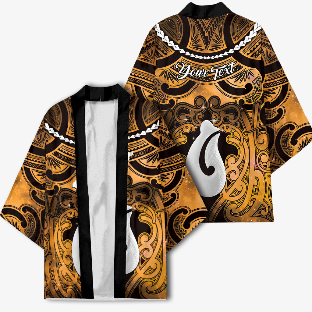 Personalised Maori Matariki Hei Matau Kowhai Kimono Maori Kowhaiwhai Pattern Galaxy