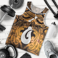 Personalised Maori Matariki Hei Matau Kowhai Men Tank Top Maori Kowhaiwhai Pattern Galaxy LT01 - Polynesian Pride