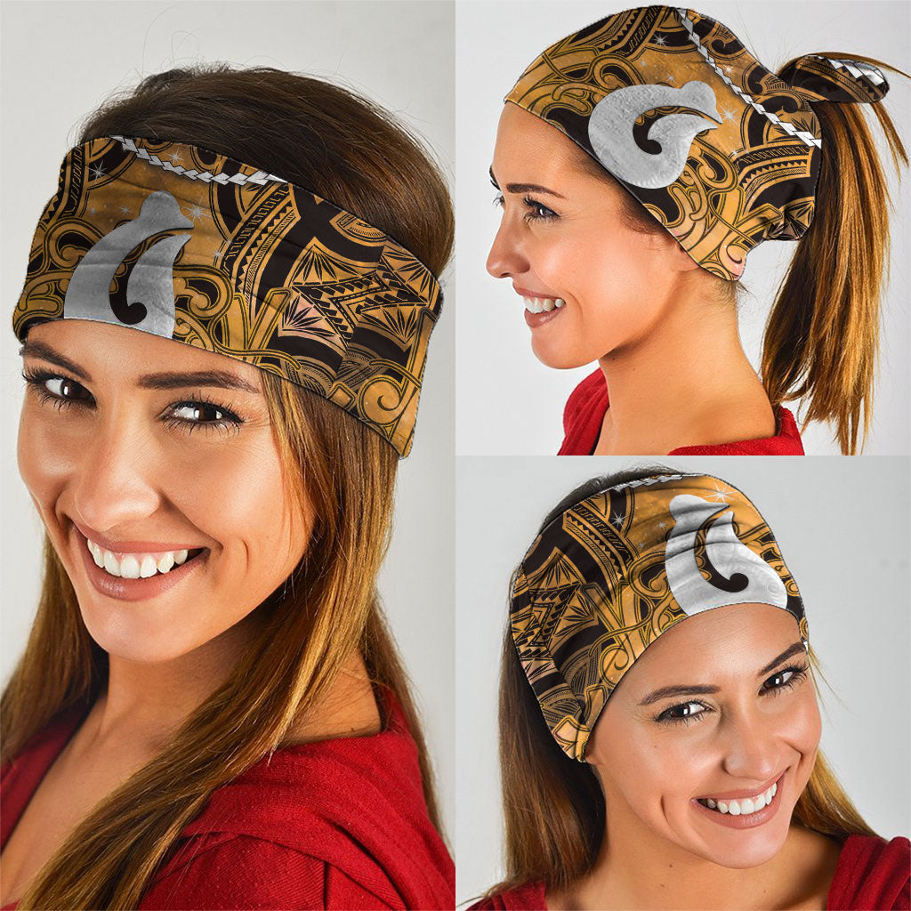 Maori Matariki Hei Matau Kowhai Neck Gaiter Maori Kowhaiwhai Pattern Galaxy LT01 - Polynesian Pride