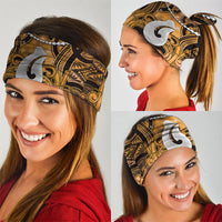 Maori Matariki Hei Matau Kowhai Neck Gaiter Maori Kowhaiwhai Pattern Galaxy LT01 - Polynesian Pride