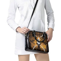 Maori Matariki Hei Matau Kowhai Shoulder Handbag Maori Kowhaiwhai Pattern Galaxy LT01 - Polynesian Pride