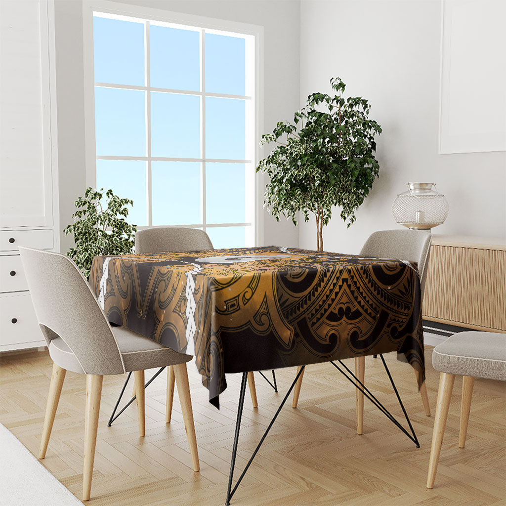 Maori Matariki Hei Matau Kowhai Tablecloth Maori Kowhaiwhai Pattern Galaxy LT01 - Polynesian Pride