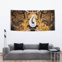 Maori Matariki Hei Matau Kowhai Tapestry Maori Kowhaiwhai Pattern Galaxy LT01 - Polynesian Pride