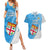 Fiji Rugby Couples Matching Summer Maxi Dress and Hawaiian Shirt Come On Fijian Tapa Pattern LT01 Blue - Polynesian Pride