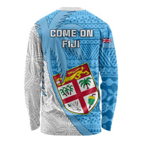 Fiji Rugby Long Sleeve Shirt Come On Fijian Tapa Pattern LT01 - Polynesian Pride