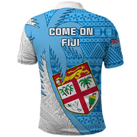 Fiji Rugby Polo Shirt Come On Fijian Tapa Pattern LT01 - Polynesian Pride