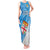 Fiji Rugby Tank Maxi Dress Come On Fijian Tapa Pattern LT01 Women Blue - Polynesian Pride