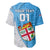 Custom Fiji Rugby Baseball Jersey Come On Fijian Tapa Pattern LT01 - Polynesian Pride