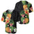 Hawaii Pineapple Tropical Baseball Jersey Colorful Hibiscus Plumeria