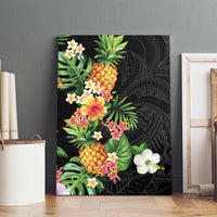 Hawaii Pineapple Tropical Canvas Wall Art Colorful Hibiscus Plumeria LT01 - Polynesian Pride