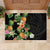 Hawaii Pineapple Tropical Rubber Doormat Colorful Hibiscus Plumeria