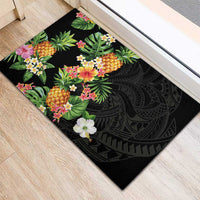Hawaii Pineapple Tropical Rubber Doormat Colorful Hibiscus Plumeria LT01 - Polynesian Pride