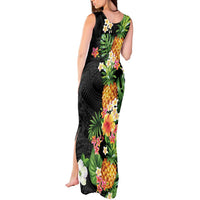 Hawaii Pineapple Tropical Tank Maxi Dress Colorful Hibiscus Plumeria LT01 - Polynesian Pride