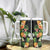 Hawaii Pineapple Tropical Tumbler With Handle Colorful Hibiscus Plumeria