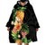 Hawaii Pineapple Tropical Wearable Blanket Hoodie Colorful Hibiscus Plumeria