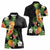 Hawaii Pineapple Tropical Women Polo Shirt Colorful Hibiscus Plumeria