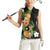 Hawaii Pineapple Tropical Women Sleeveless Polo Shirt Colorful Hibiscus Plumeria