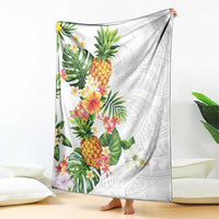 Hawaii Pineapple Tropical Blanket Luminous Hibiscus Plumeria LT01 - Polynesian Pride