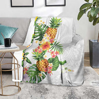 Hawaii Pineapple Tropical Blanket Luminous Hibiscus Plumeria LT01 - Polynesian Pride
