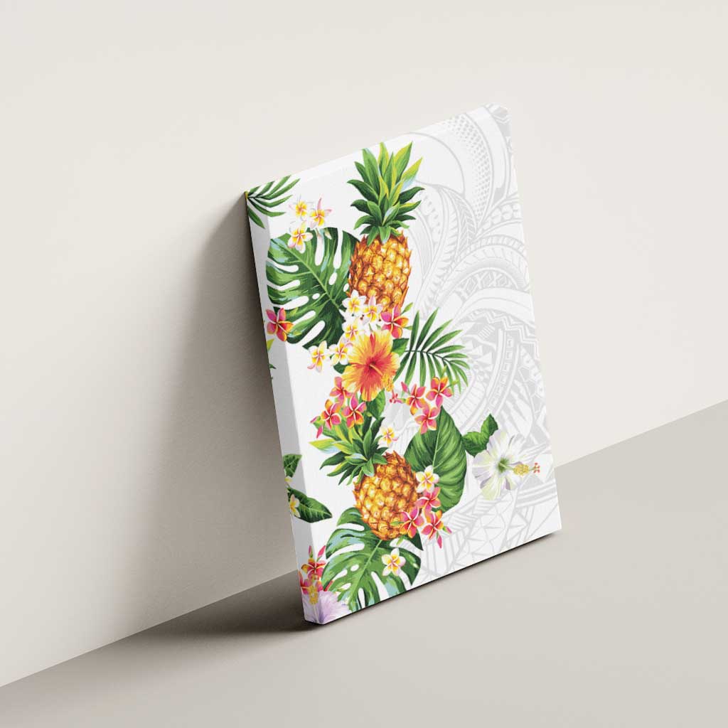 Hawaii Pineapple Tropical Canvas Wall Art Luminous Hibiscus Plumeria LT01 - Polynesian Pride