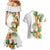 Hawaii Pineapple Tropical Couples Matching Mermaid Dress and Hawaiian Shirt Luminous Hibiscus Plumeria