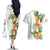 Hawaii Pineapple Tropical Couples Matching Off The Shoulder Long Sleeve Dress and Hawaiian Shirt Luminous Hibiscus Plumeria