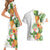 Hawaii Pineapple Tropical Couples Matching Short Sleeve Bodycon Dress and Hawaiian Shirt Luminous Hibiscus Plumeria